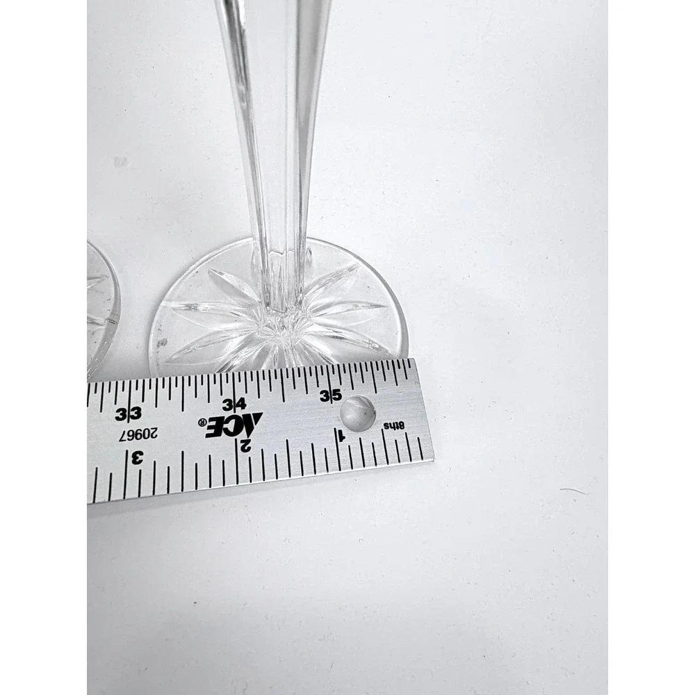 Vintage‎ Gorham Lady Anne Crystal Candlesticks Pair Lead Crystal Germany Wedding